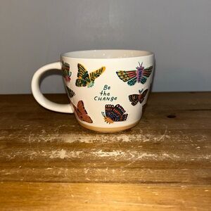 Butterfly Accent Ceramic Mug - "Be the Change" Opalhouse